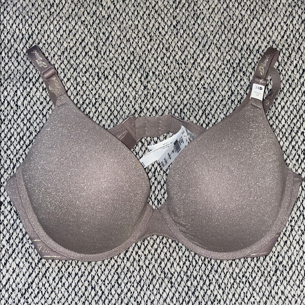 PINK Victoria's Secret Shimmering Taupe Bra